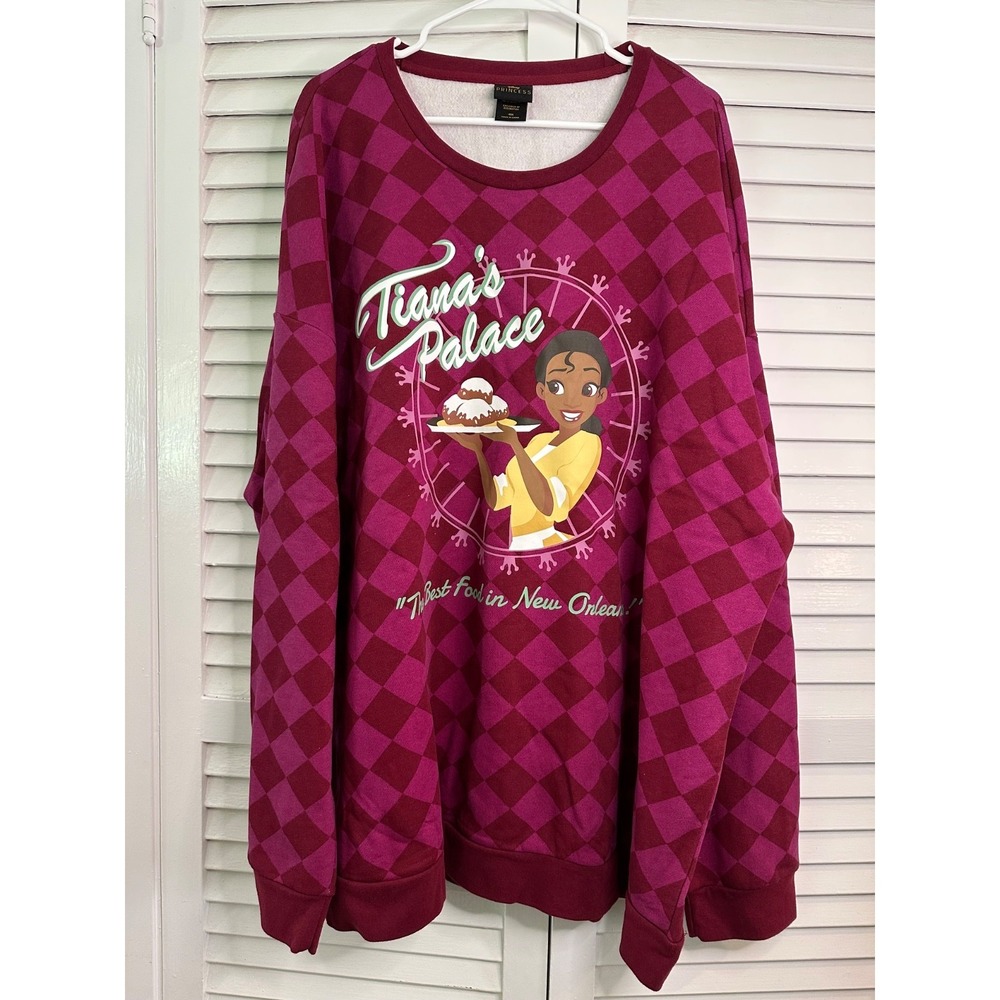 Disney Princess Size 4X Magenta Tiana's Palace Sweatshirt Princess & the Frog